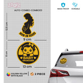 Baby on Board, Mom on Board & Compost Stickers | Durable & Eco-Friendly